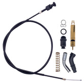 Aniro Moto kit front packaging showing included choke cable and plunger, clear fitment benefit