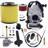 Aniro Moto TRX350 carburetor front view showing fit and rebuild benefit