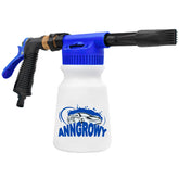 anngrowy foam cannon front view showing ergonomic handle and bottle for comfortable washing