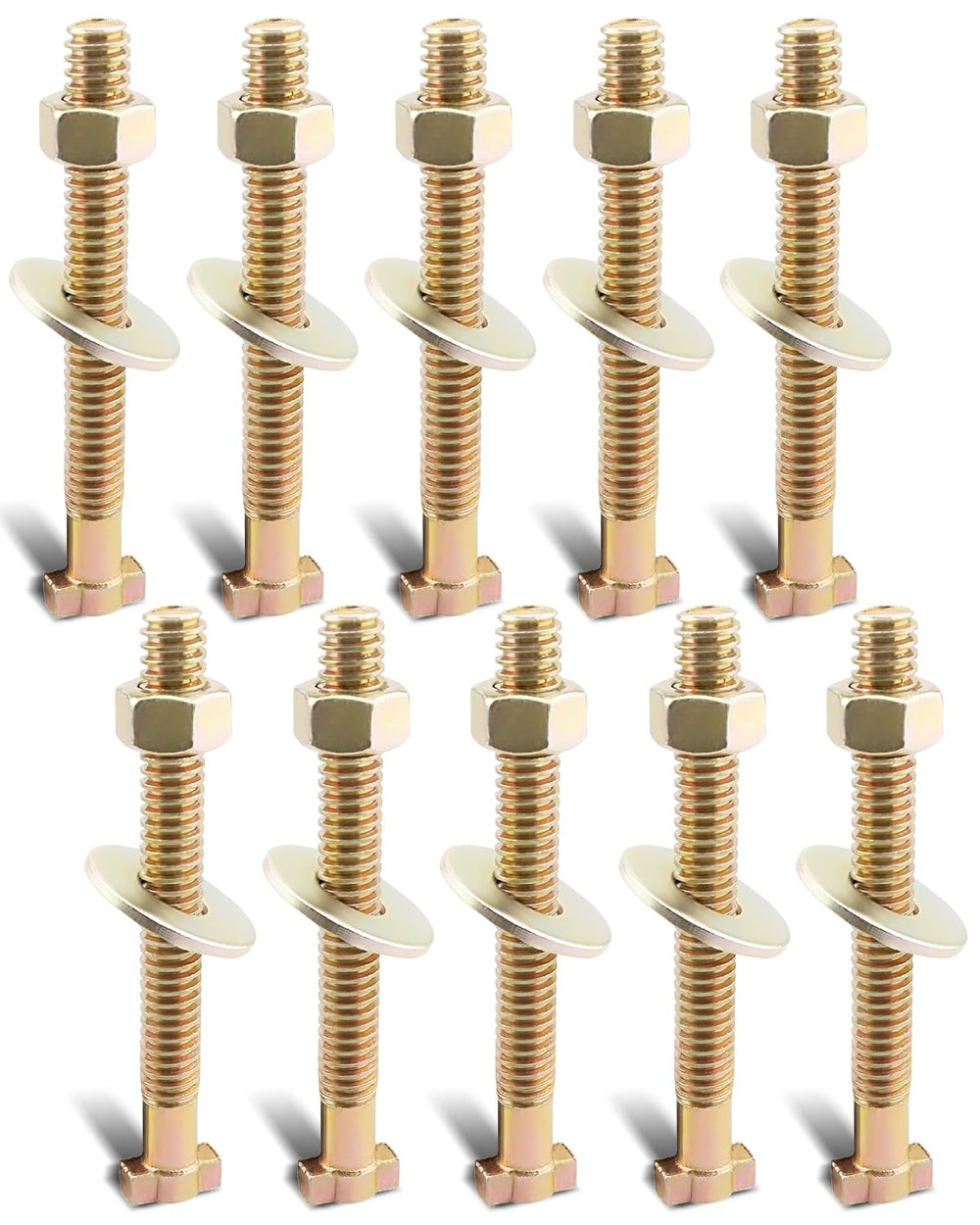 ANODZU front view of 10-pack brake cage bolts showing full set and packaging benefit durable spares