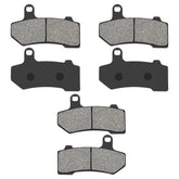 Anoety front packaging view showing complete 3-pair brake pad kit advantage