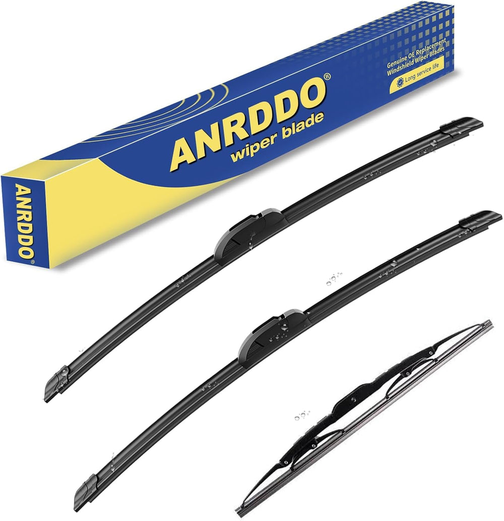 ANRDDO front packaging showing full 26, 19, 16 inch set and OE fit benefits