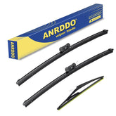 ANRDDO front packaging showing three replacement wipers and included sizes