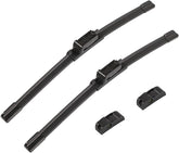 ANRDDO front wiper blades packaging front showing sealed pair and fitment benefit