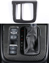 AntBooBoo front view of shift panel showing sleek carbon fiber grain and protection