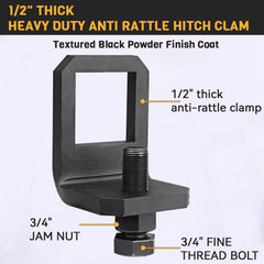 Antivanl installed in a 2" receiver showing reduced wobble benefit