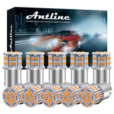 Antline 1156 BA15S front view showing amber lens and bright output benefit
