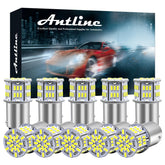 Antline front view pack of 10 bulbs showing compact size and bright finish