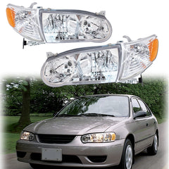 ANTUKO front pair headlights installed showing clean lens and improved visibility