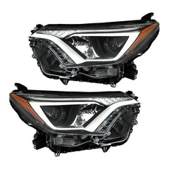 ANTUKO front view of left and right headlight assemblies showing complete fit