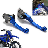 AnXin front view of blue brake and clutch levers showing complete kit and fitment benefit