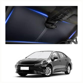 Aokdom front view showing fitted shade on Corolla windshield for protection