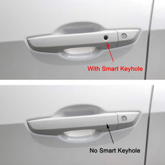 AOKIO handle installed side view on Civic demonstrating improved exterior appearance
