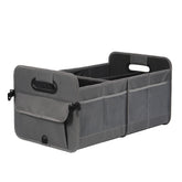 AOKJOY front view of trunk organizer showing neat compartments and easy access