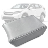 AOMSAZTO front view of light gray armrest cover showing neat fit and protection