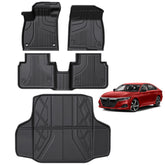 AOMSAZTO front mats installed in Honda Accord showing full protection