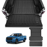 AOMSAZTO front packaging showing complete 5.7FT bed mat kit and clear fit benefit