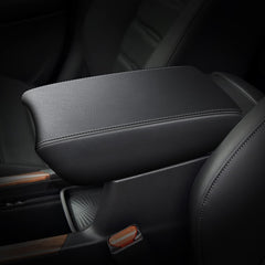 AOMSAZTO front view of black console cover showing clean fit and protection
