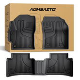AOMSAZTO front view floor mats showing precise fit and full protection