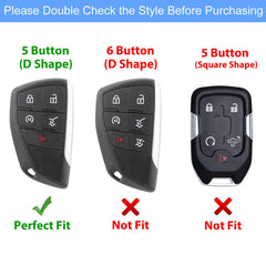 Aoocar leather key fob cover back detail showing precise fit and label