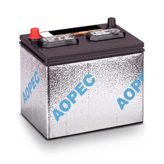 AOPEC front view of 40x7 insulation kit showing compact packaging and clear fit benefit