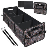 AOPHY leopard print front view showing organized storage and stylish look