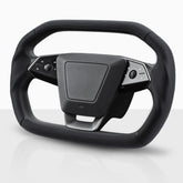 Aotoyou steering wheel cover front view showing sleek fit and style