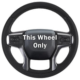 Aotoyou front view of steering wheel cover showing precise fit and improved cabin look