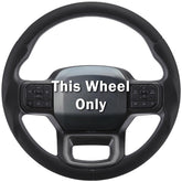 Aotoyou front view installed on Ford steering wheel showing precise fit and clean look