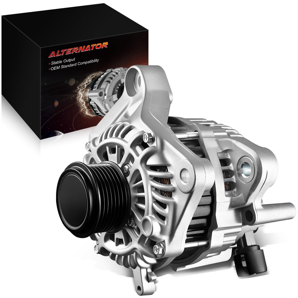 AOTPAT alternator front view showing mounting points and reliable fitment
