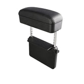 AOWIS front view of black armrest showing shape and sleek finish for comfort