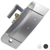 APPERFiT front view of silver driver door handle, restores factory look