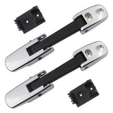 APPERFiT chrome hood latch front assembly showing parts and finish benefit