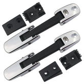 APPERFiT chrome hood latch front view showing durable finish and exact fit