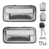 APPERFiT front door handles in chrome showing complete kit and packaging benefit durable fit