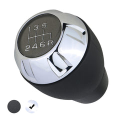 APPERFiT front view shift knob showing black and chrome finish for style upgrade