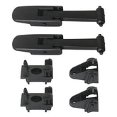 APPERFiT front-view of hood latch kit showing all included parts and fitment benefits
