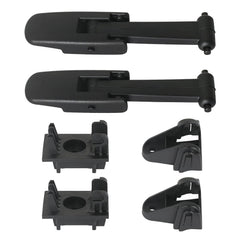 APPERFiT front-view of hood latch kit showing all included parts and fitment benefits