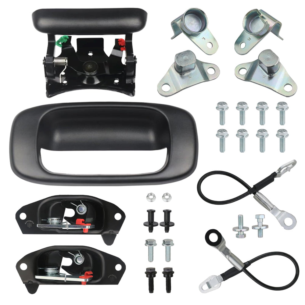 APPERFiT tailgate handle and bezel showing clean finish and easy swap benefit