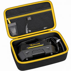 Aproca case front view showing snug fit and protective shell for quick transport
