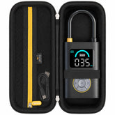 Aproca front view of case protecting Fanttik inflator for travel convenience