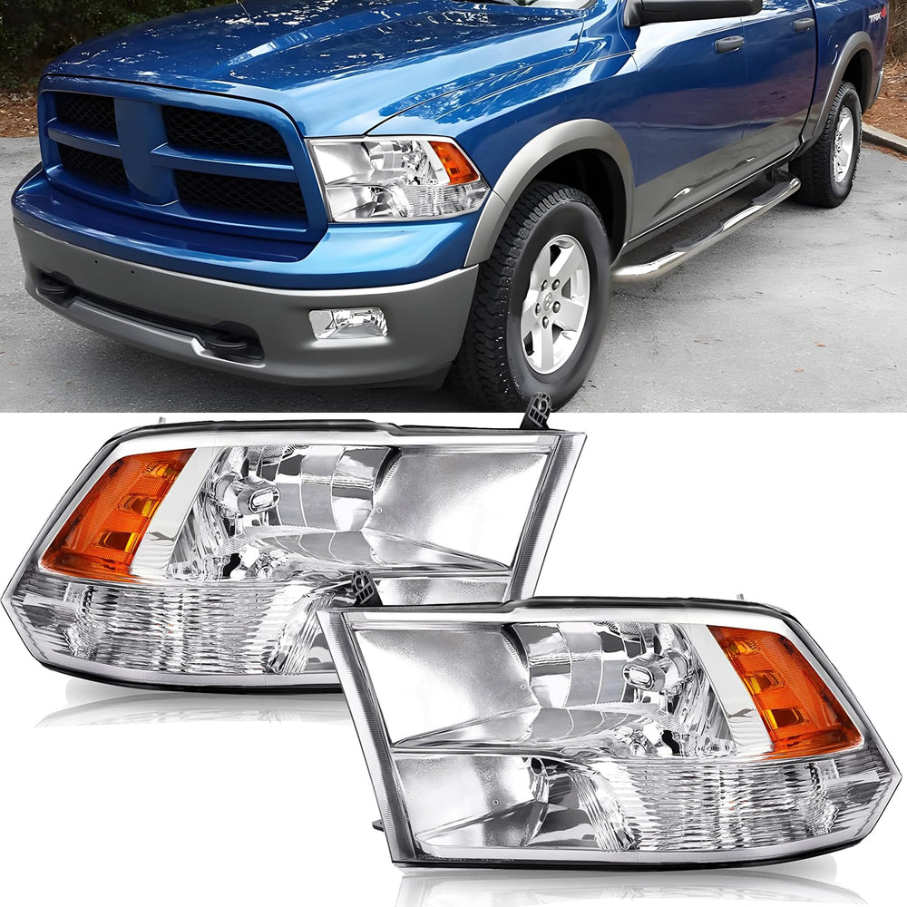 APSVE front assembly on Dodge Ram showcasing factory-fit appearance and improved clarity