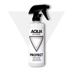 AquaClean PROTECT front label showing product and lasting protection