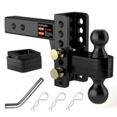 Aquilaplain front view showing dual-ball assembly and durable finish for easy hookup