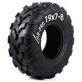 AR-PRO front profile 19x7-8 tire showing tread and fit for 8" rims, durable traction