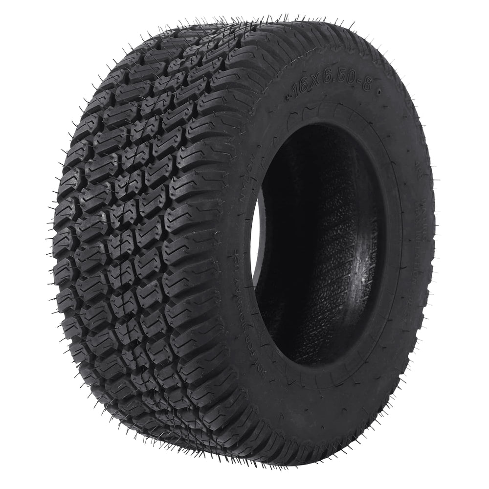 AR-PRO front view of 16x6.50-8 tire showing tread and profile for reliable traction