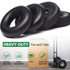 AR-PRO tire mounted on a garden cart illustrating reliable load support