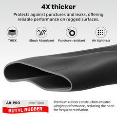 AR-PRO inner tube installed on tractor tire showing durable fit benefit