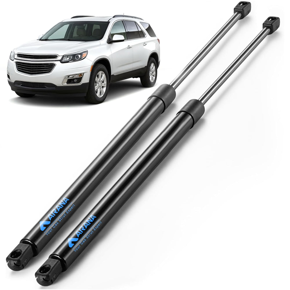 ARANA front packaging showing the two OEM-fit rear hatch struts and labels for quick identification and savings