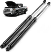 ARANA front view of two hood struts showing OEM fit and quick replacement benefit